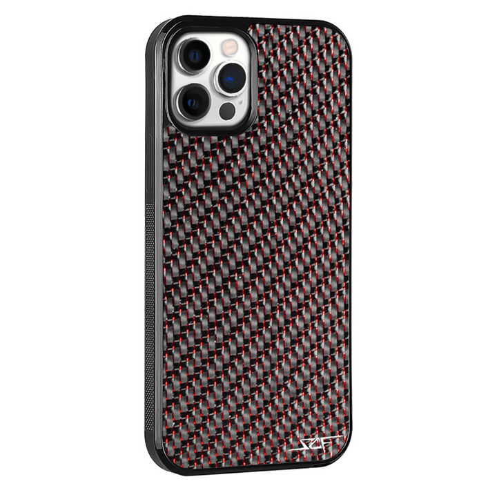 iPhone | Red Lace Real Carbon Fiber Phone Case | CLASSIC Series