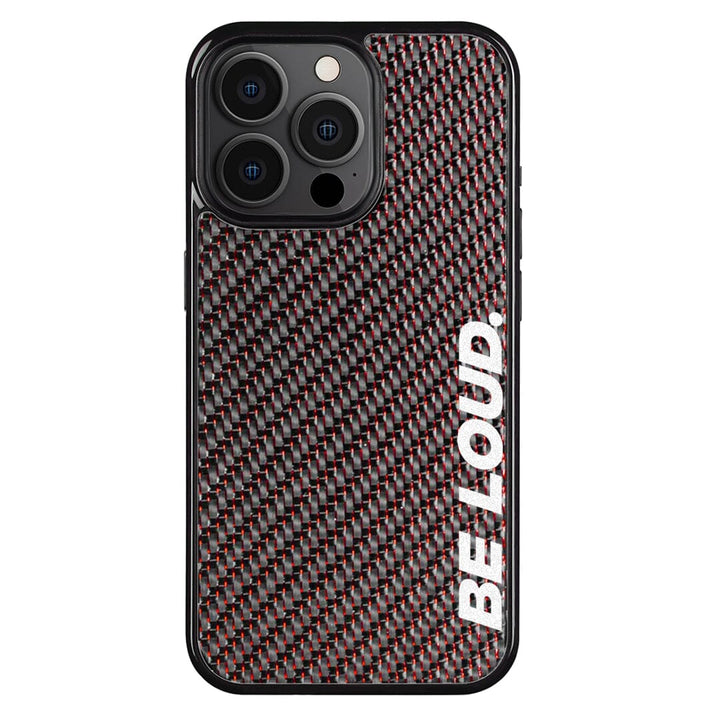 iPhone | Red Lace Real Forged Carbon Fiber Case | BE LOUD. x SCF