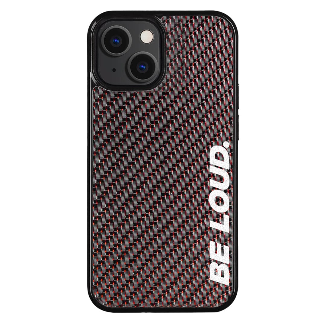 iPhone | Red Lace Real Forged Carbon Fiber Case | BE LOUD. x SCF