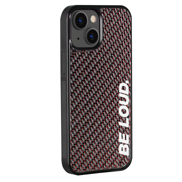 iPhone | Red Lace Real Forged Carbon Fiber Case | BE LOUD. x SCF