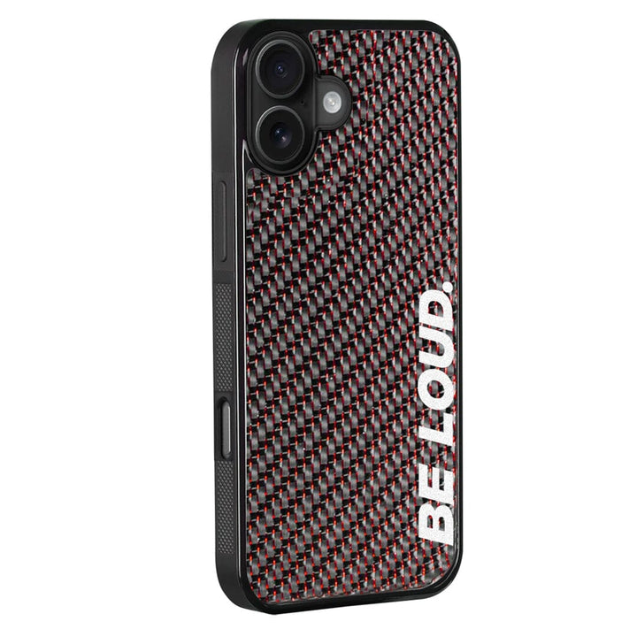 iPhone | Red Lace Real Forged Carbon Fiber Case | BE LOUD. x SCF