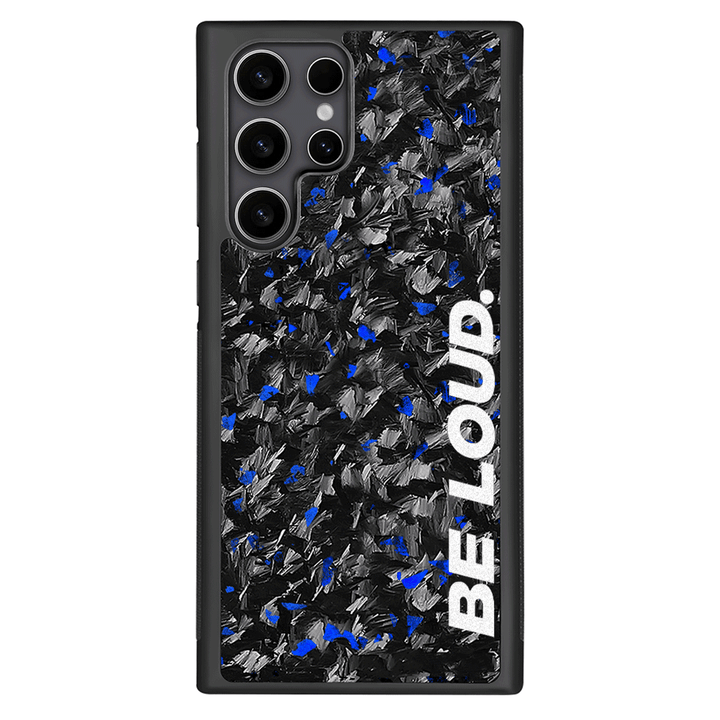 Samsung | Blue Flake Real Forged Carbon Fiber Case | BE LOUD. x SCF