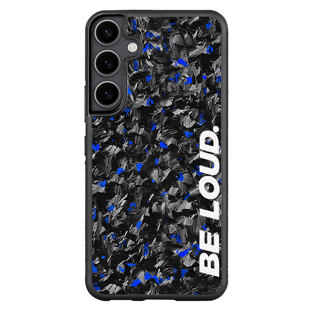 Samsung | Blue Flake Real Forged Carbon Fiber Case | BE LOUD. x SCF