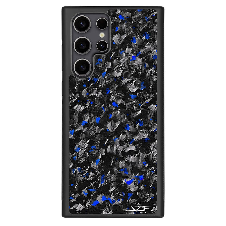 Samsung | Blue Flake Real Forged Carbon Fiber Phone Case | CLASSIC Series