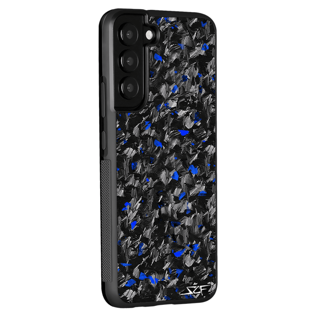 Samsung | Blue Flake Real Forged Carbon Fiber Phone Case | CLASSIC Series