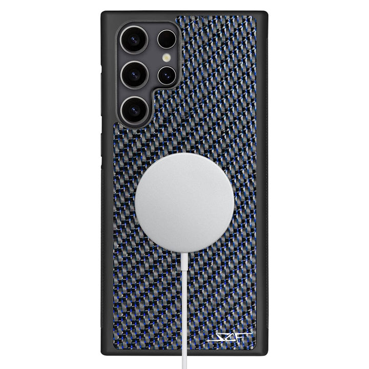 Samsung | Blue Lace Real Carbon Fiber Phone Case | CLASSIC Series