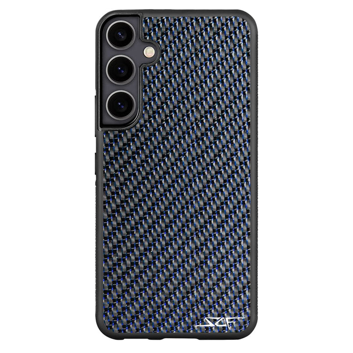 Samsung | Blue Lace Real Carbon Fiber Phone Case | CLASSIC Series