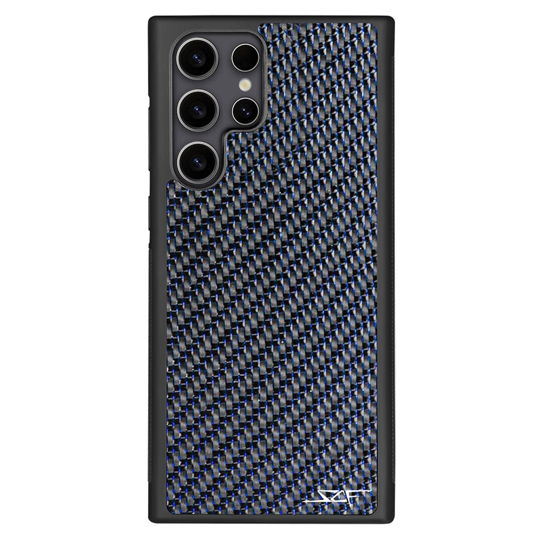 Samsung | Blue Lace Real Carbon Fiber Phone Case | CLASSIC Series