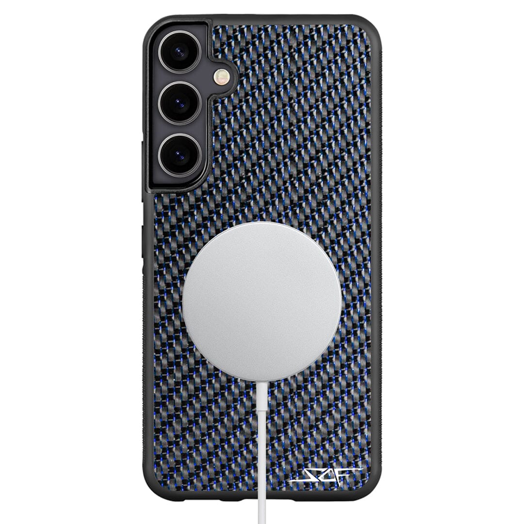 Samsung | Blue Lace Real Carbon Fiber Phone Case | CLASSIC Series