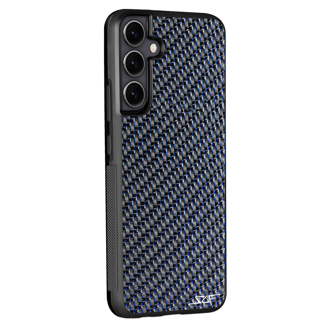 Samsung | Blue Lace Real Carbon Fiber Phone Case | CLASSIC Series