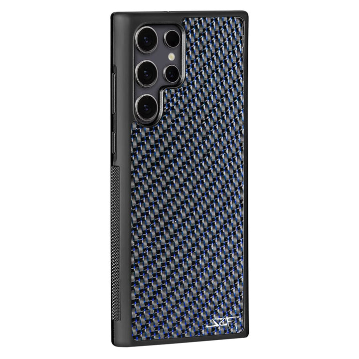 Samsung | Blue Lace Real Carbon Fiber Phone Case | CLASSIC Series