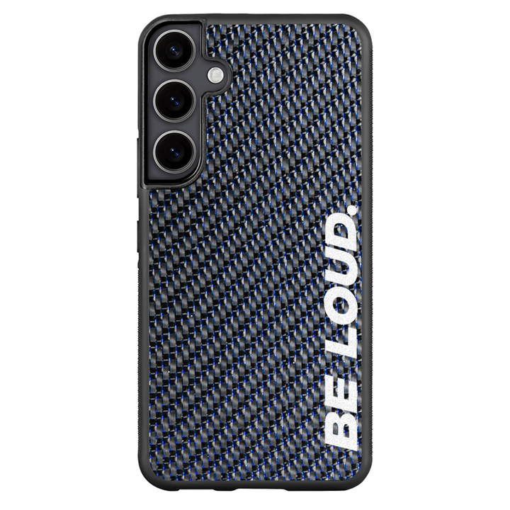 Samsung | Blue Lace Real Forged Carbon Fiber Case | BE LOUD. x SCF