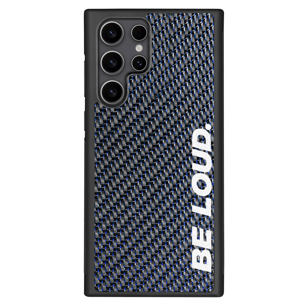 Samsung | Blue Lace Real Forged Carbon Fiber Case | BE LOUD. x SCF