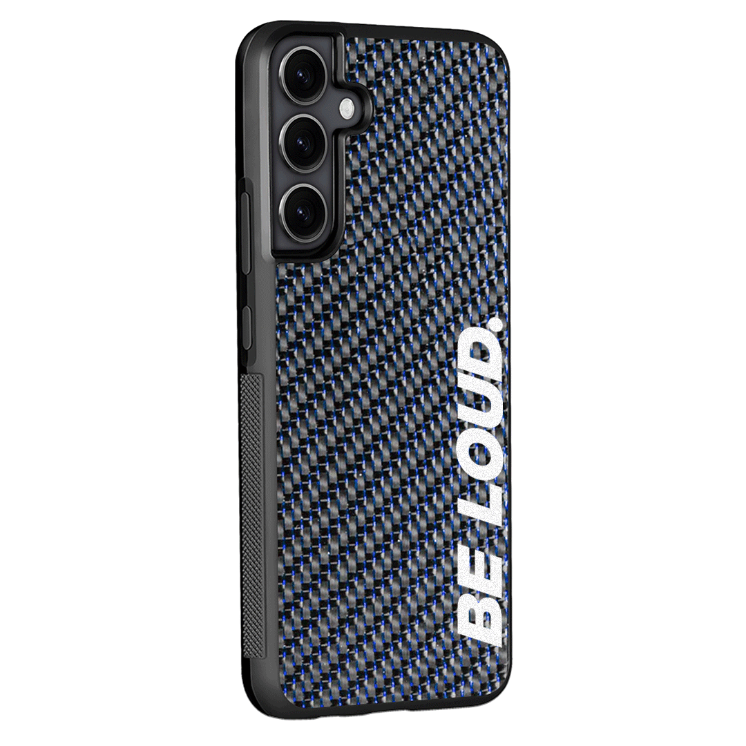 Samsung | Blue Lace Real Forged Carbon Fiber Case | BE LOUD. x SCF