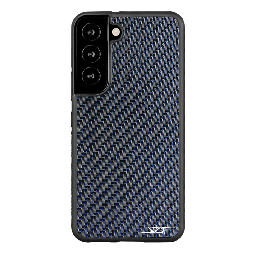 Samsung | Blue Laced Real Carbon Fiber Phone Case | CLASSIC Series