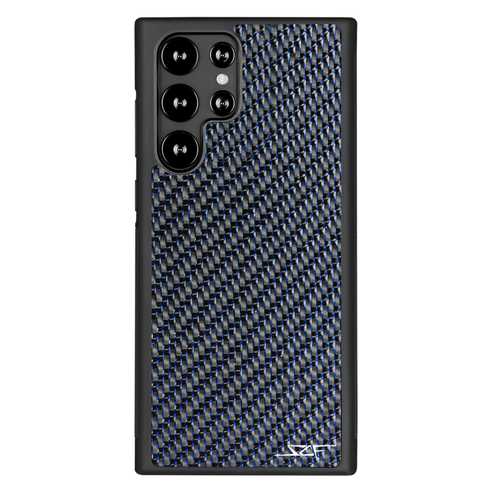 Samsung | Blue Laced Real Carbon Fiber Phone Case | CLASSIC Series