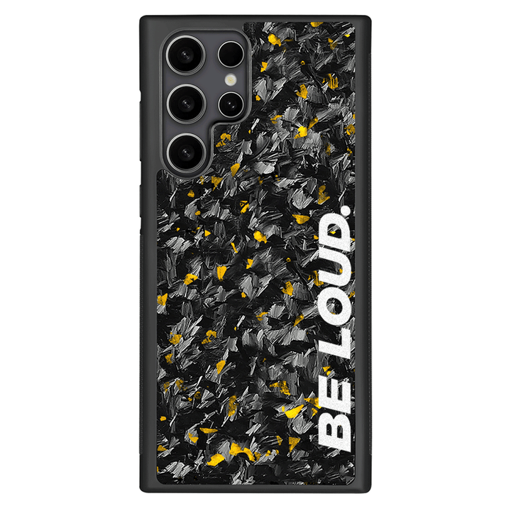 Samsung | Gold Flake Real Forged Carbon Fiber Case | BE LOUD. x SCF