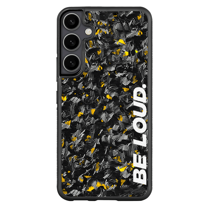 Samsung | Gold Flake Real Forged Carbon Fiber Case | BE LOUD. x SCF