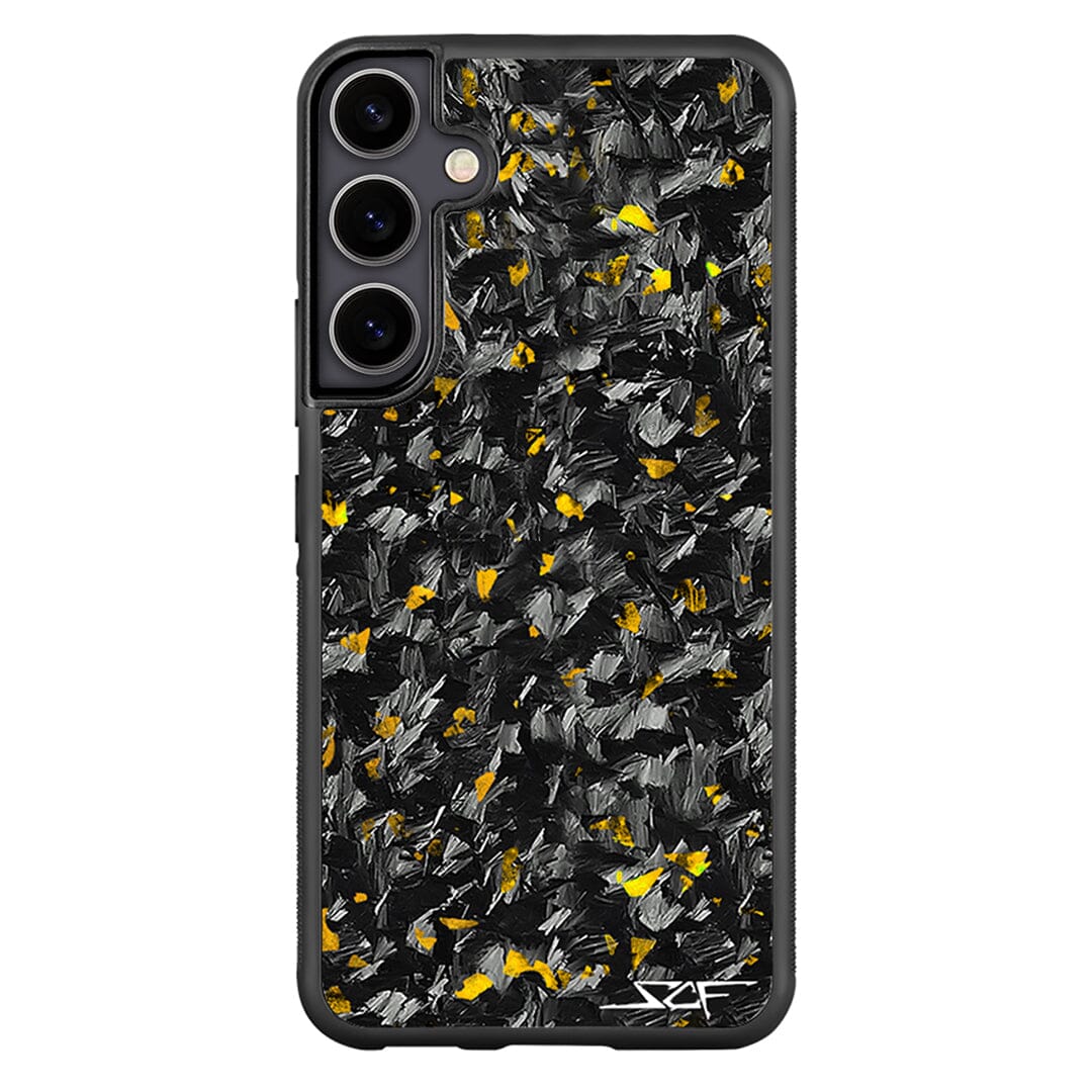 Samsung | Gold Flake Real Forged Carbon Fiber Phone Case | CLASSIC Series