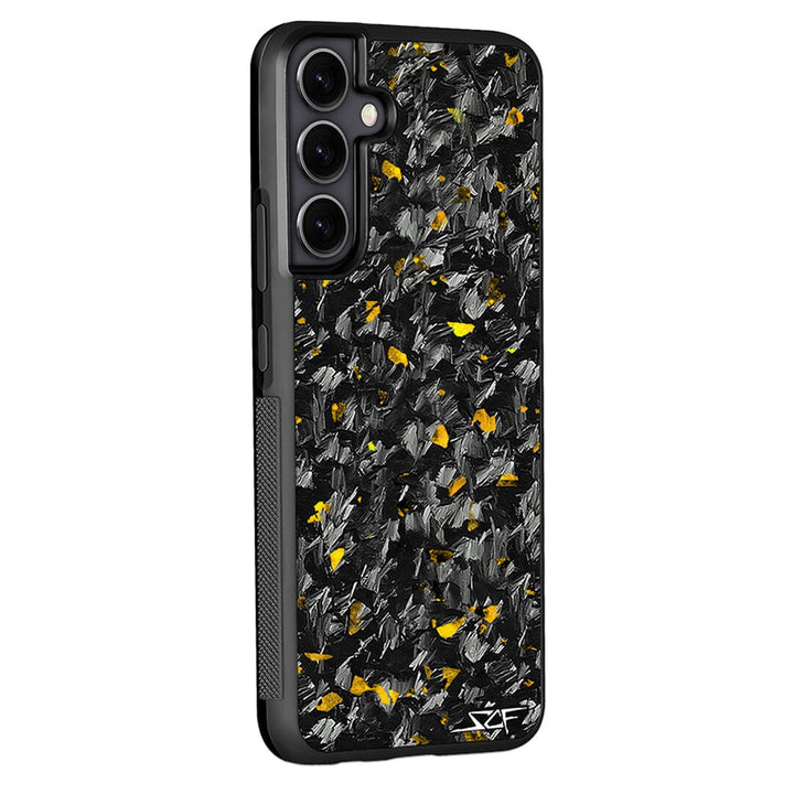 Samsung | Gold Flake Real Forged Carbon Fiber Phone Case | CLASSIC Series