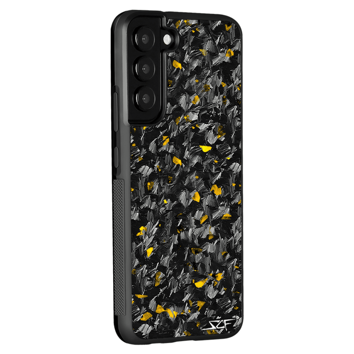 Samsung | Gold Flake Real Forged Carbon Fiber Phone Case | CLASSIC Series