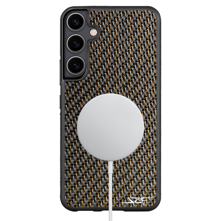 Samsung | Gold Lace Real Carbon Fiber Phone Case | CLASSIC Series