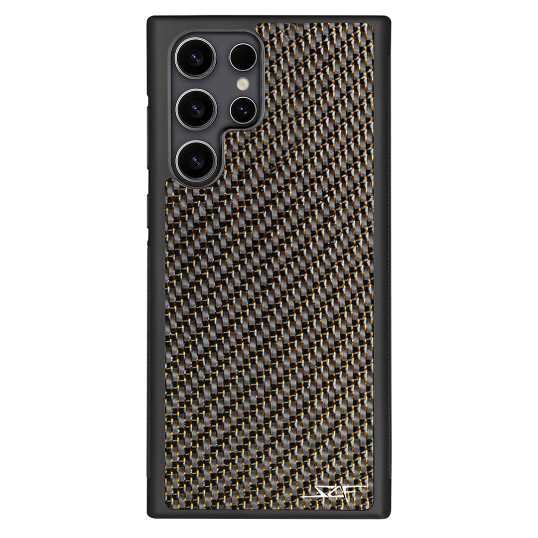 Samsung | Gold Lace Real Carbon Fiber Phone Case | CLASSIC Series