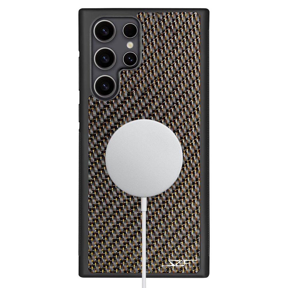 Samsung | Gold Lace Real Carbon Fiber Phone Case | CLASSIC Series