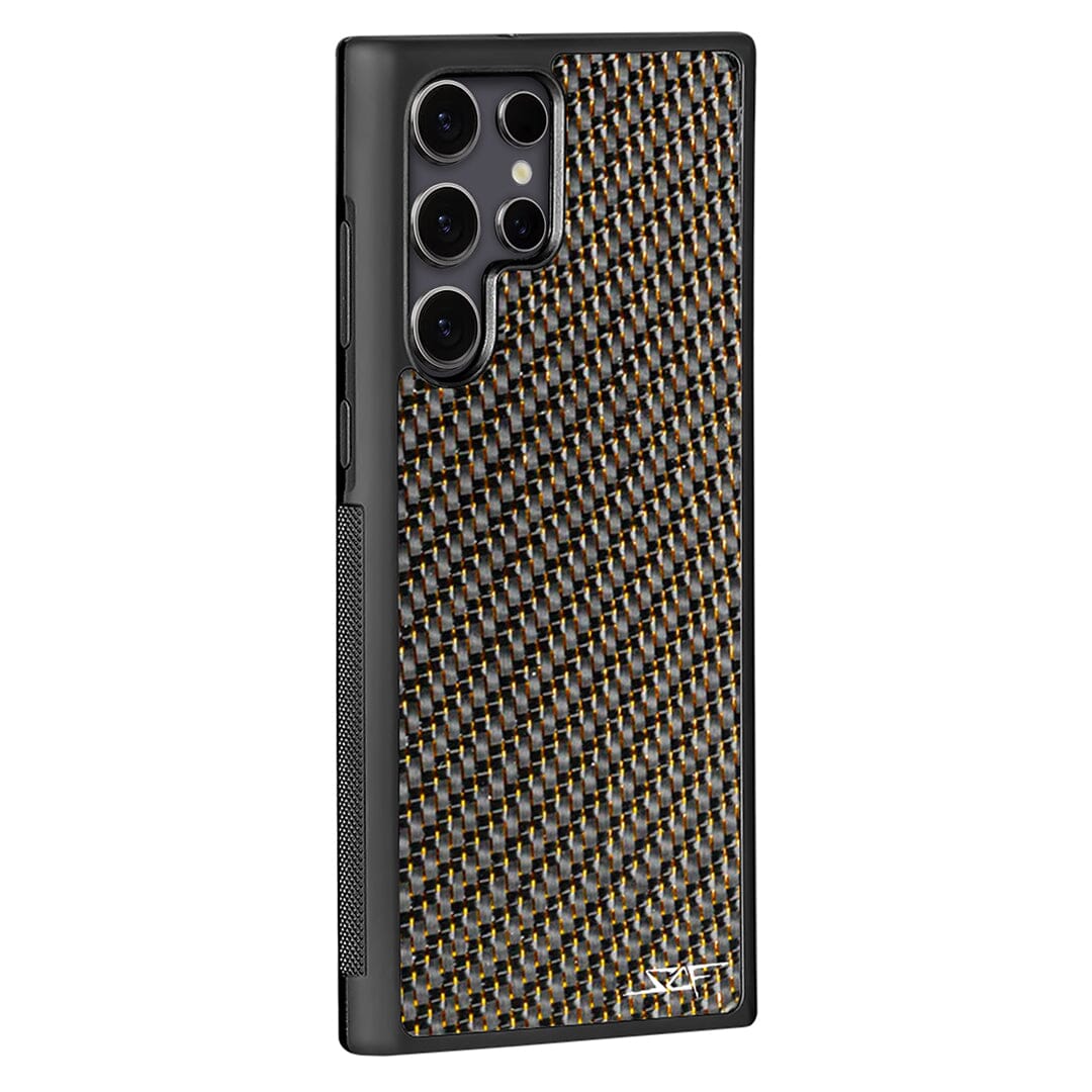 Samsung | Gold Lace Real Carbon Fiber Phone Case | CLASSIC Series