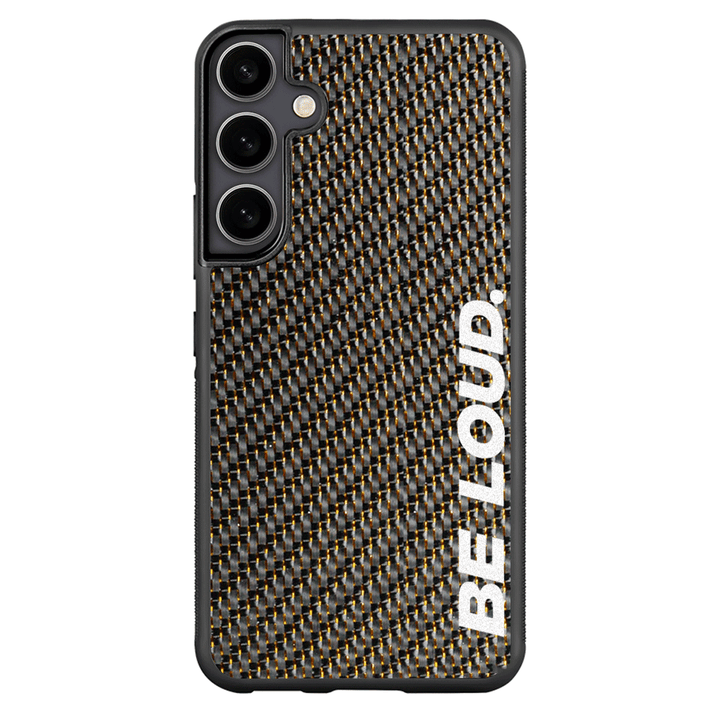 Samsung | Gold Lace Real Forged Carbon Fiber Case | BE LOUD. x SCF