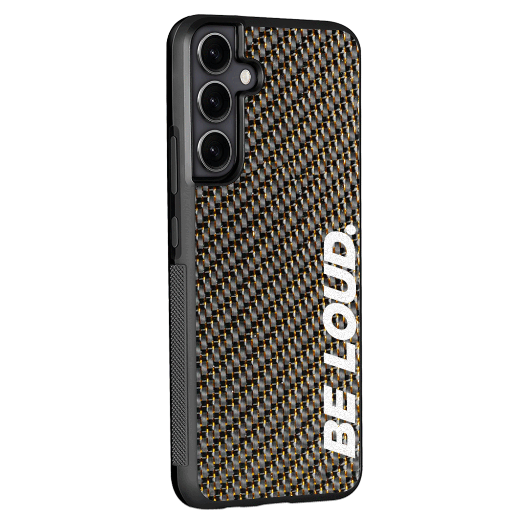 Samsung | Gold Lace Real Forged Carbon Fiber Case | BE LOUD. x SCF