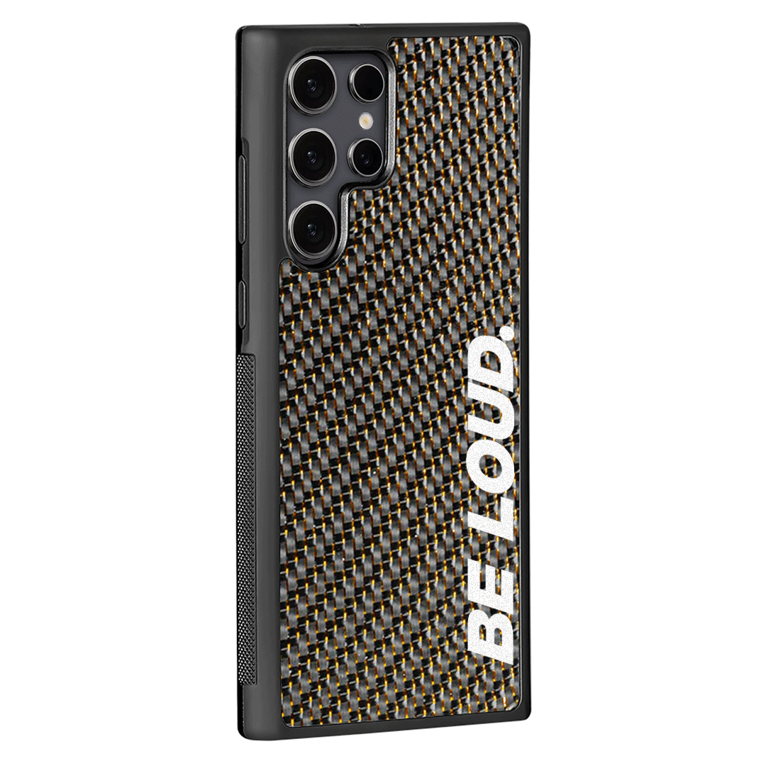 Samsung | Gold Lace Real Forged Carbon Fiber Case | BE LOUD. x SCF