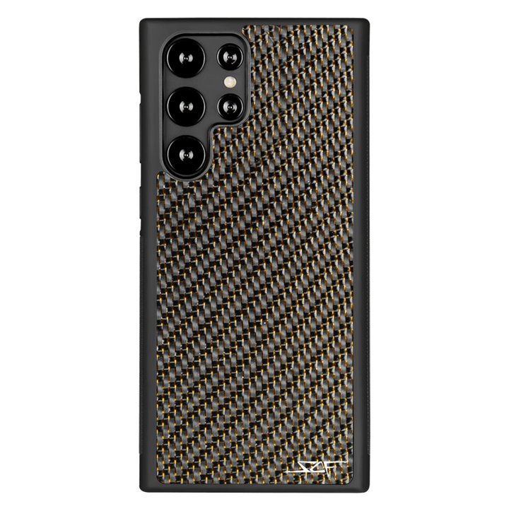 Samsung | Gold Laced Real Carbon Fiber Phone Case | CLASSIC Series