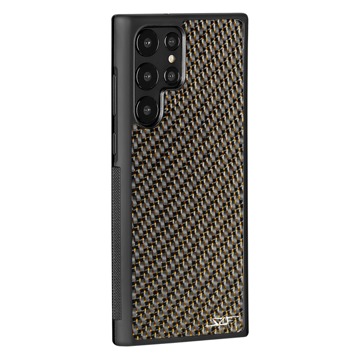 Samsung | Gold Laced Real Carbon Fiber Phone Case | CLASSIC Series