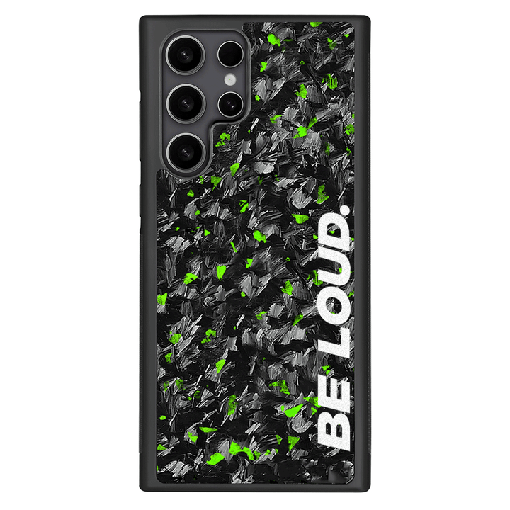 Samsung | Green Flake Real Forged Carbon Fiber Case | BE LOUD. x SCF