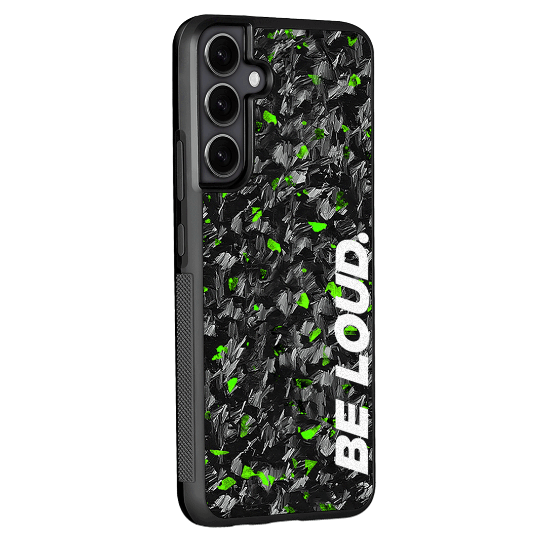 Samsung | Green Flake Real Forged Carbon Fiber Case | BE LOUD. x SCF