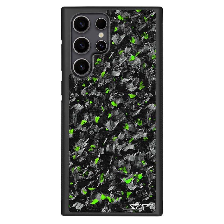 Samsung | Green Flake Real Forged Carbon Fiber Phone Case | CLASSIC Series