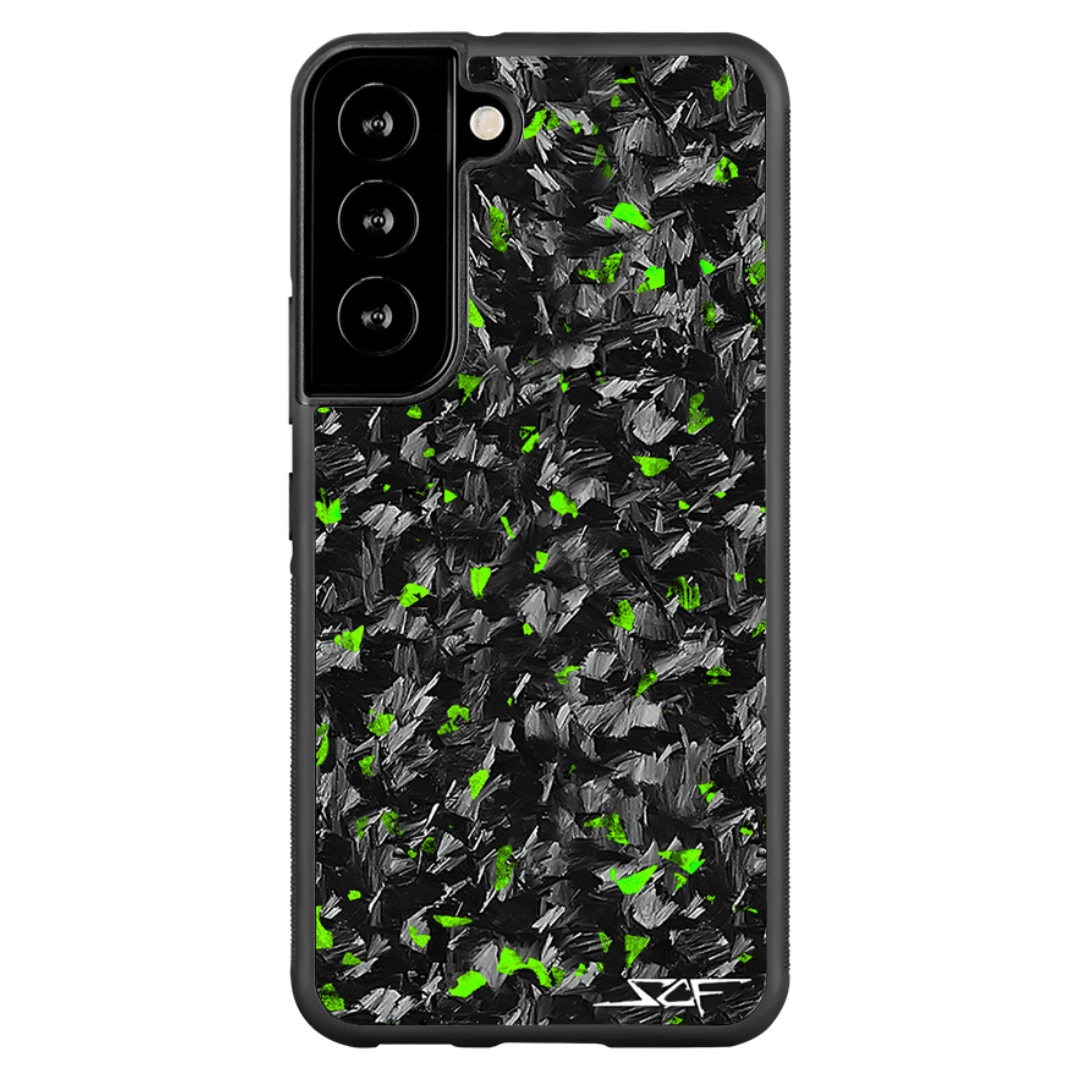 Samsung | Green Flake Real Forged Carbon Fiber Phone Case | CLASSIC Series