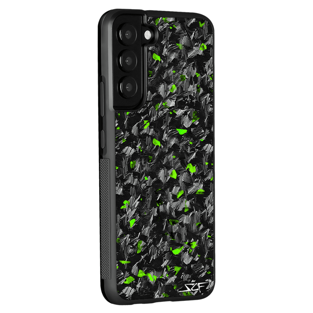 Samsung | Green Flake Real Forged Carbon Fiber Phone Case | CLASSIC Series