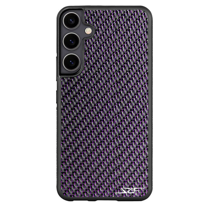 Samsung | Purple Lace Real Carbon Fiber Phone Case | CLASSIC Series