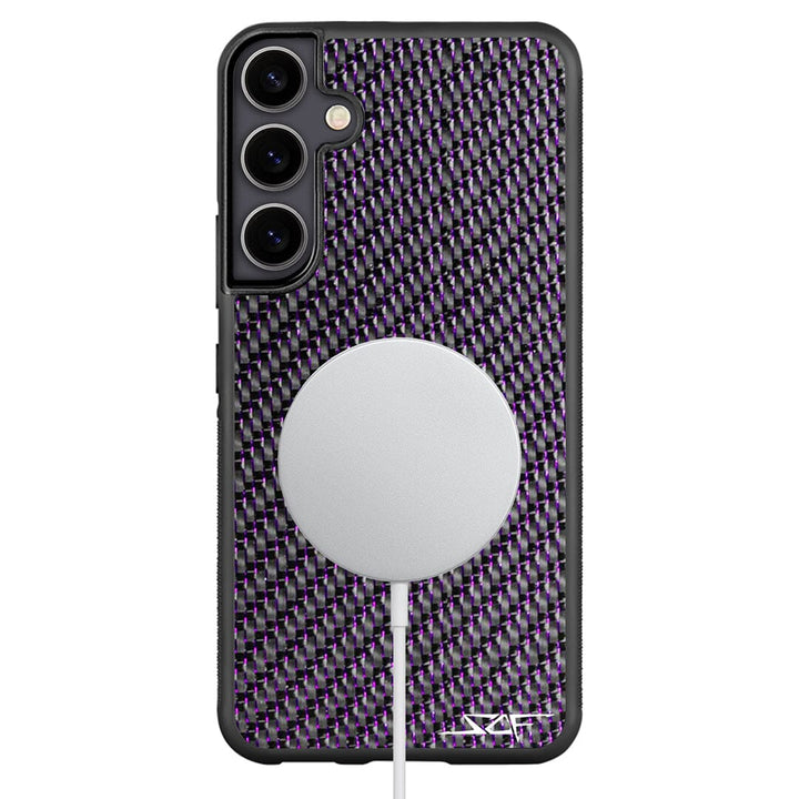 Samsung | Purple Lace Real Carbon Fiber Phone Case | CLASSIC Series