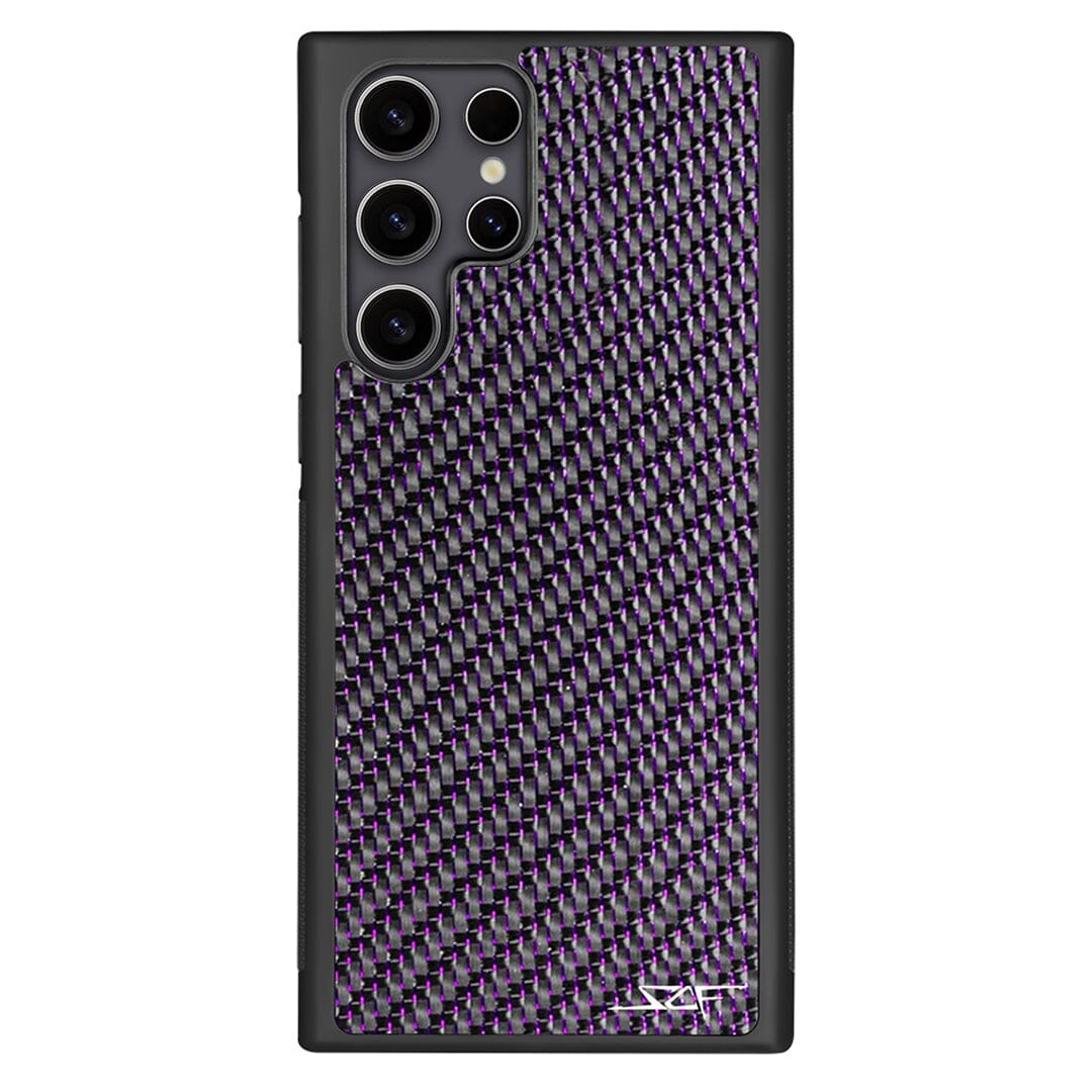 Samsung | Purple Lace Real Carbon Fiber Phone Case | CLASSIC Series