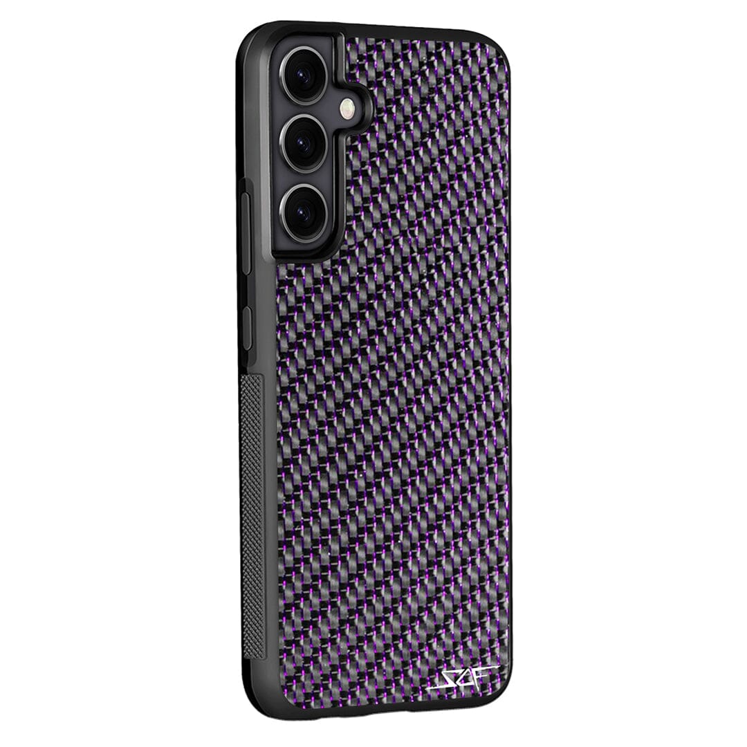 Samsung | Purple Lace Real Carbon Fiber Phone Case | CLASSIC Series