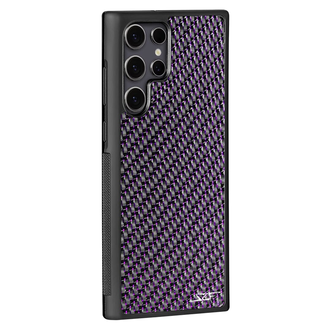 Samsung | Purple Lace Real Carbon Fiber Phone Case | CLASSIC Series