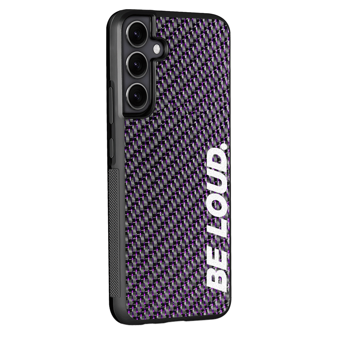 Samsung | Purple Lace Real Forged Carbon Fiber Case | BE LOUD. x SCF