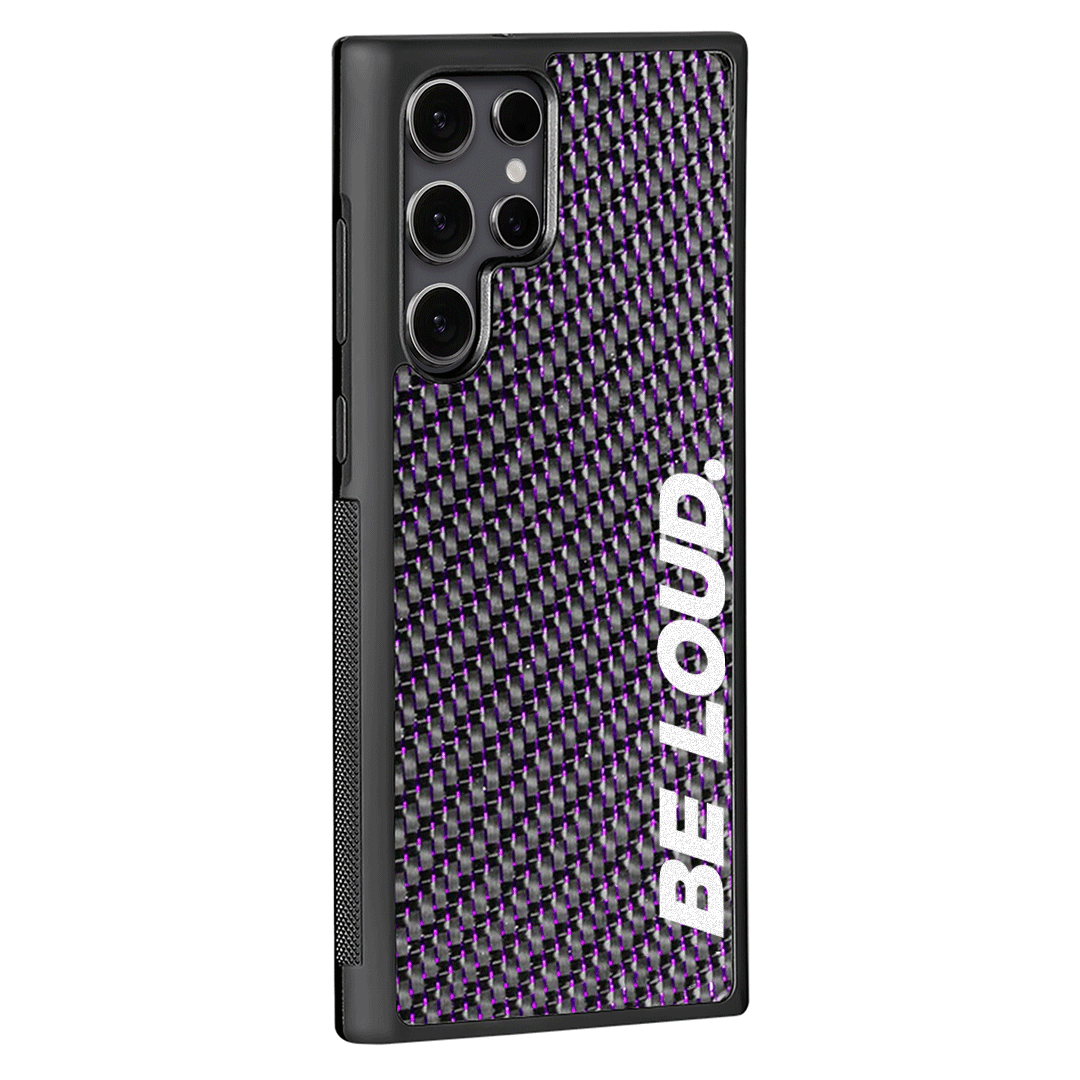 Samsung | Purple Lace Real Forged Carbon Fiber Case | BE LOUD. x SCF