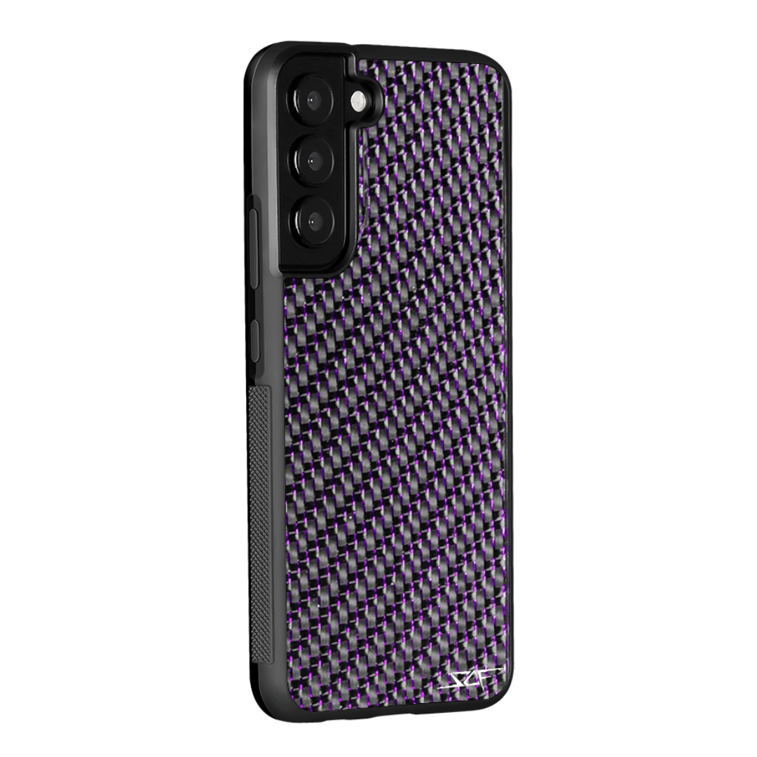 Samsung | Purple Laced Real Carbon Fiber Phone Case | CLASSIC Series