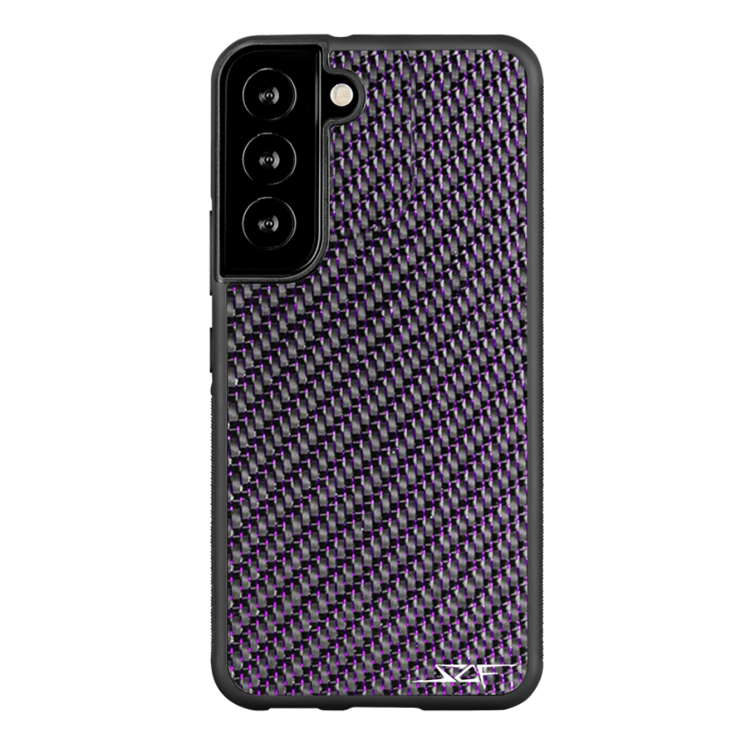 Samsung | Purple Laced Real Carbon Fiber Phone Case | CLASSIC Series