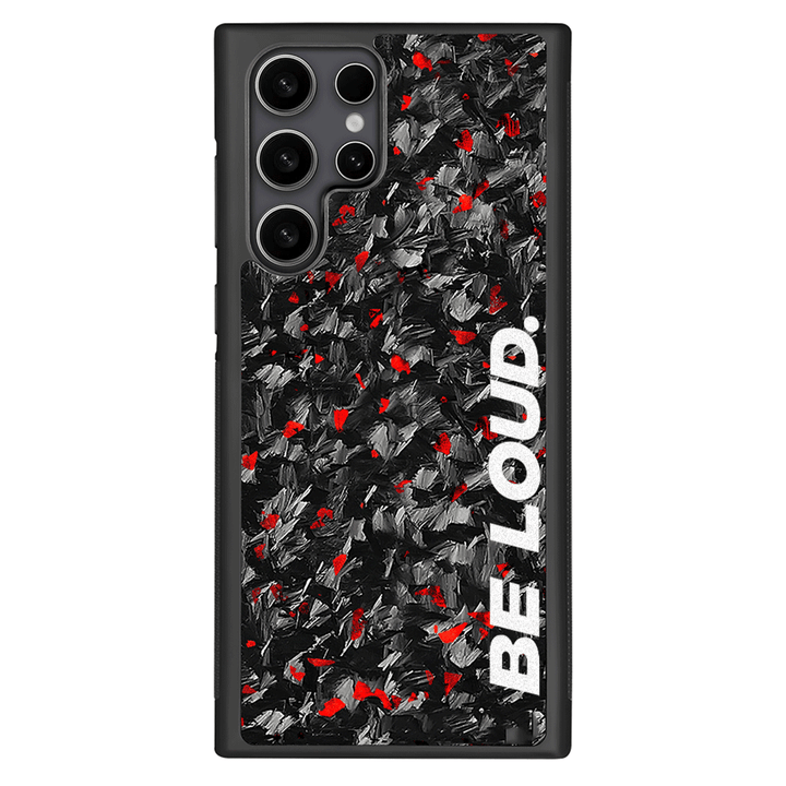 Samsung | Red Flake Real Forged Carbon Fiber Case | BE LOUD. x SCF