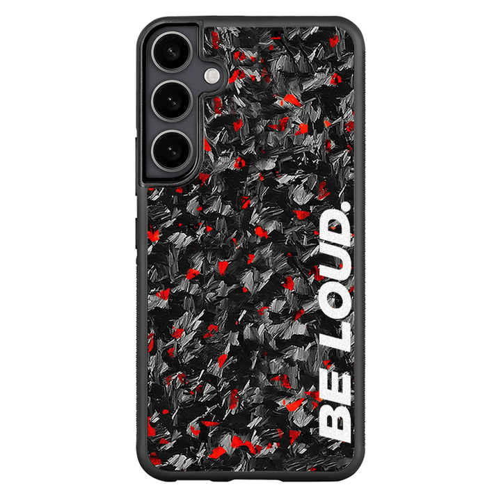 Samsung | Red Flake Real Forged Carbon Fiber Case | BE LOUD. x SCF